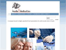 Tablet Screenshot of kardiamedical.com